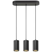 SLV Pendel hanglampAsto Tube zwart 3x GU10 - 1006435 - thumbnail