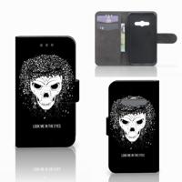 Telefoonhoesje met Naam Samsung Galaxy Xcover 3 | Xcover 3 VE Skull Hair - thumbnail