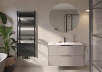 Saqu Fonti handdoekradiator 858W 60x150,6cm mat zwart - thumbnail