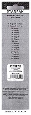 Magneet Mix Emoticons 30mm, 6st.