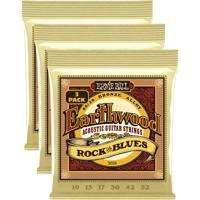 Ernie Ball 3008 Earthwood Rock 'n Blues 80/20 Bronze 10-52 snaren voor westerngitaar (3 sets) - thumbnail