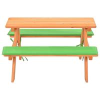 Kinderpicknicktafel met banken 89x79x50 cm massief vurenhout - thumbnail