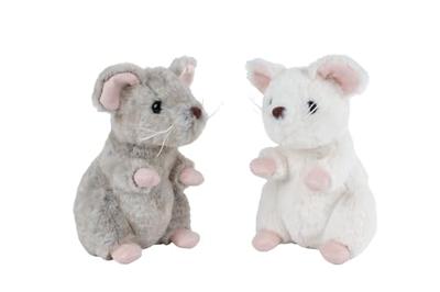 Take Me Home muis pluche zittend - 19cm