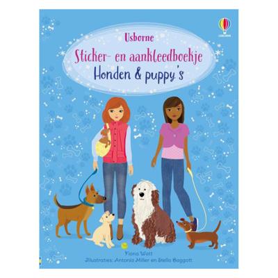 WPG Uitgevers Sticker- en aankleedboek honden en puppy&apos;s
