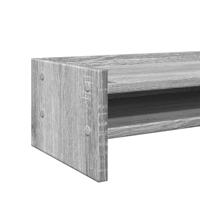 Monitorstandaard 42x24x16 cm bewerkt hout grijs sonoma eiken - thumbnail