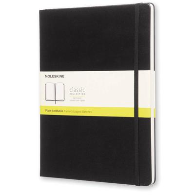 Notitieboek Moleskine XL 190x250mm blanco hard cover zwart