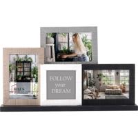 Haes Deco Houten collage / multi fotolijst Honfleur met standaard voor foto formaat 10x10 en 3x 10x15 - thumbnail