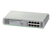 AT-GS910/8-50 Switch Layer 2 Gigabit Unmanaged - 8 x 10/100/1000T - Internal PSU - DIP Switch configurable - thumbnail