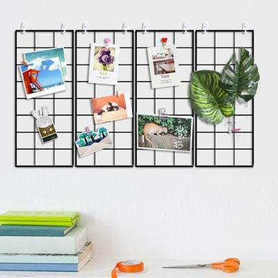 Fotoraster decoratie ijzeren metalen kamer muur opknoping houder rekken grootte: 39x17cm