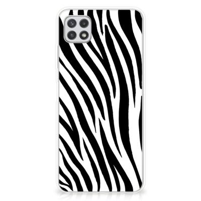 Samsung Galaxy A22 5G | TPU Hoesje | Zebra Samsung Galaxy A22 5G | TPU Hoesje | Zebra