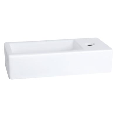 Differnz Ravo Fontein - 38.5x18.5x9.5cm - 1 kraangat rechts - keramiek wit 38.005.33 Differnz Ravo Fontein - 38.5x18.5x9.5cm - 1 kraangat rechts - keramiek wit 38.005.33