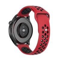 Garmin Vivoactive 4 / 4L - Sport Edition Siliconen band - Rood + zwart - thumbnail