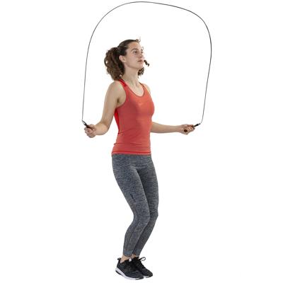 Tunturi Centuri Verstelbare springtouw Pro | Speed Rope | 300 cm | Zwart