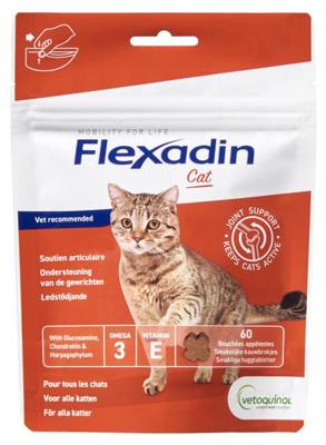 Flexadin Cat Joint Support (60 kauwbrokjes) 60 tabletten