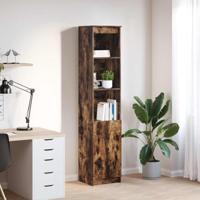 Hoge kast 37,5x35x180 cm spaanplaat gerookt eikenkleurig - thumbnail
