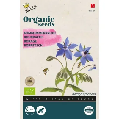 Organic Komkommerkruid (Bio) zaden Buzzy - Buzzy