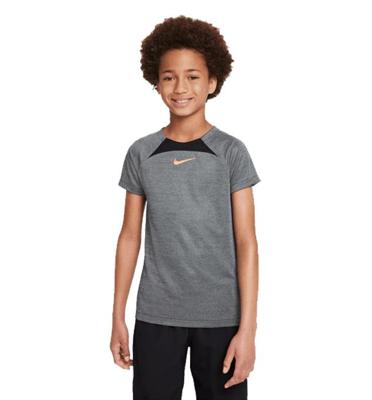 Nike Dri-fit Academy T-Shirt Junior Grijs/Zwart - Maat 164 - Kleur: Grijs | Soccerfanshop