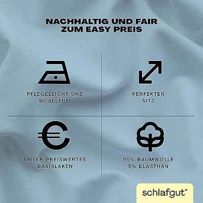 Schlafgut Schlafgut EASY Jersey Elasthan Hoeslaken XL - 180x200 - 200x220 536 Blue Light