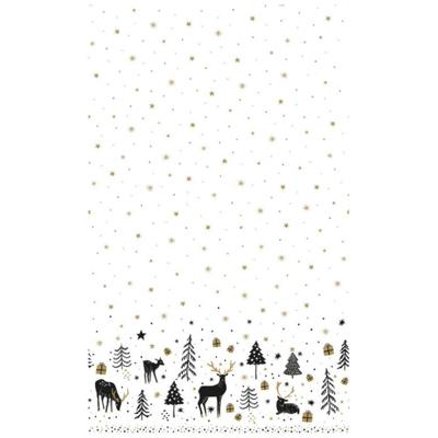 Duni dunicel tafelkleed magic winter 138x220cm wit 1 stuks