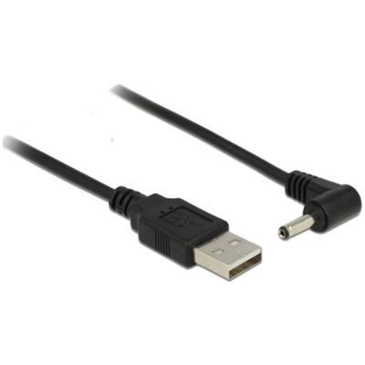 Delock USB-stroomkabel USB-A stekker, DC-stekker 3,5 mm 1.50 m Zwart 83577 Delock USB-stroomkabel USB-A stekker, DC-stekker 3,5 mm 1.50 m Zwart 83577