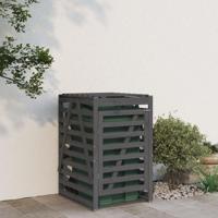Containerberging 84x90x128,5 cm massief grenenhout grijs - thumbnail