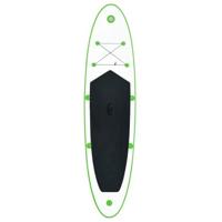 Stand Up Paddleboardset opblaasbaar groen en wit - thumbnail