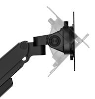 Neomounts ds70-250bl1 desk monitor arm, clamp/grommet, 9 kg, 17" - 35", 100x100 mm, black - thumbnail