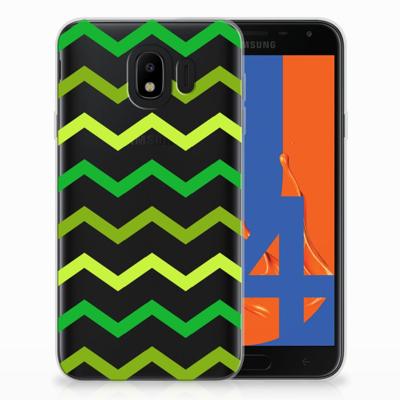 Samsung Galaxy J4 2018 TPU bumper Zigzag Groen