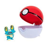 Pokemon Figure - Froakie + Poke Ball (Clip 'n' Go) - thumbnail