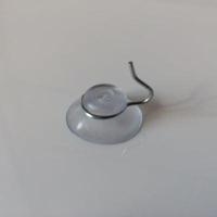 Zuignap transp 20 mm met haak 100st - 12 stuks - thumbnail