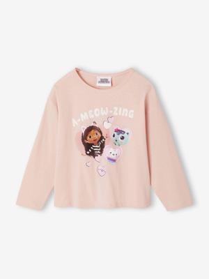 T-shirt Gabby et la Maison magique® met lange mouwen roze (poederkleur)