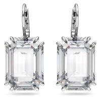 Swarovski 5636569 Oorhangers Millenia Octagon zilverkleurig-wit 10 x 22 mm - thumbnail