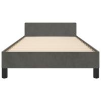 Bedframe zonder matras 120x200 cm fluweel donkergrijs - thumbnail