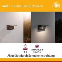 Paulmann 94505 Cyrus Wandlamp op zonne-energie 5.00 W Warmwit Antraciet - thumbnail