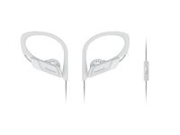 Panasonic RP-HS35ME-W Sport Koptelefoon - Headset voor Mobiele Telefoon, verwisselbare Paspoorten (S/M/L), IPX2 Bescherming, Clip, Wit - thumbnail