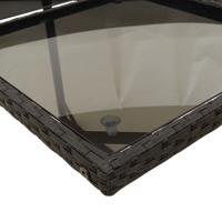 9-delige Tuinset poly rattan zwart - thumbnail