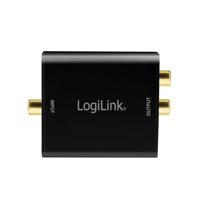 LogiLink CA0101 CA0101 Toslink / Cinch / Jackplug Audio Adapter Zwart - thumbnail