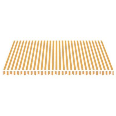 VidaXL Vervangingsdoek voor luifel 4,5x3,5 m geel en wit