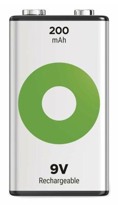 GP NiMH oplaadbare batterij E 9V 200mA blister(1) - 3311480 GP NiMH oplaadbare batterij E 9V 200mA blister(1) - 3311480