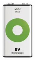 GP NiMH oplaadbare batterij E 9V 200mA blister(1) - 3311480 - thumbnail