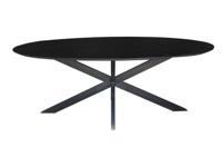 Oslo Black Oval 210 cm-12542 - thumbnail
