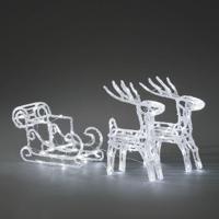 Konstsmide 6192-203 Rendier, Sleeën Koudwit LED Transparant Energielabel: F (A - G) - thumbnail