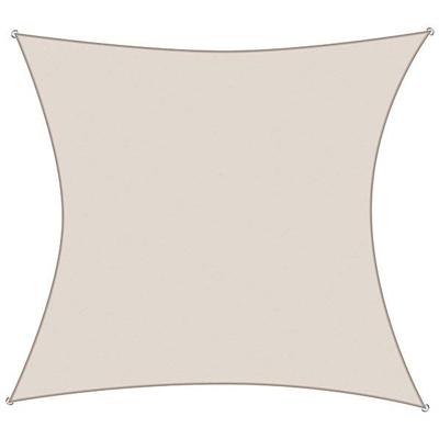 ProGarden schaduwdoek vierkant 3x3 m crèmekleurig