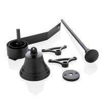 De Oude Deurklink Trekbel mat zwart - thumbnail