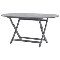 Tuintafel inklapbaar 160x85x75 cm massief acaciahout - thumbnail