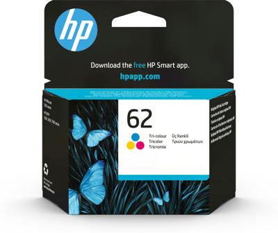 HP 62 originele drie-kleuren inktcartridge voor HP Envy 5540/5640/7640 (C2P06AE)