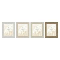 Fotolijsten Home ESPRIT Wit Beige Kristal polyestyreen Marmer Scandinavisch 26 x 2 x 31 cm (4 Stuks) - thumbnail