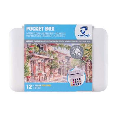 Bruynzeel Van gogh aquarelverf pocket box basic kleuren Bruynzeel Van gogh aquarelverf pocket box basic kleuren