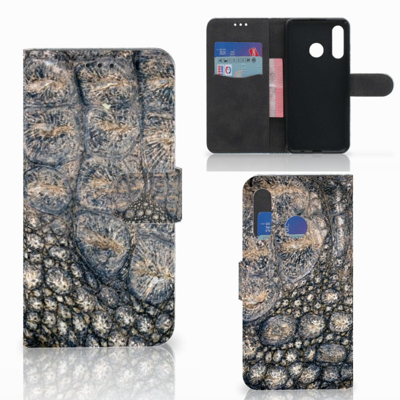 Huawei P30 Lite (2020) | Telefoonhoesje | Met pasjeshouder | Krokodillenprint
