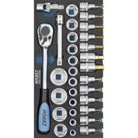 HAZET Dopsleutelset 163-272/32 - 1/2 inch (12,5 mm) vierkant hol - Buitentwaalfkant tractieprofiel, Binnen-TORX®-profiel, Binnen-zeskant-profiel - - thumbnail